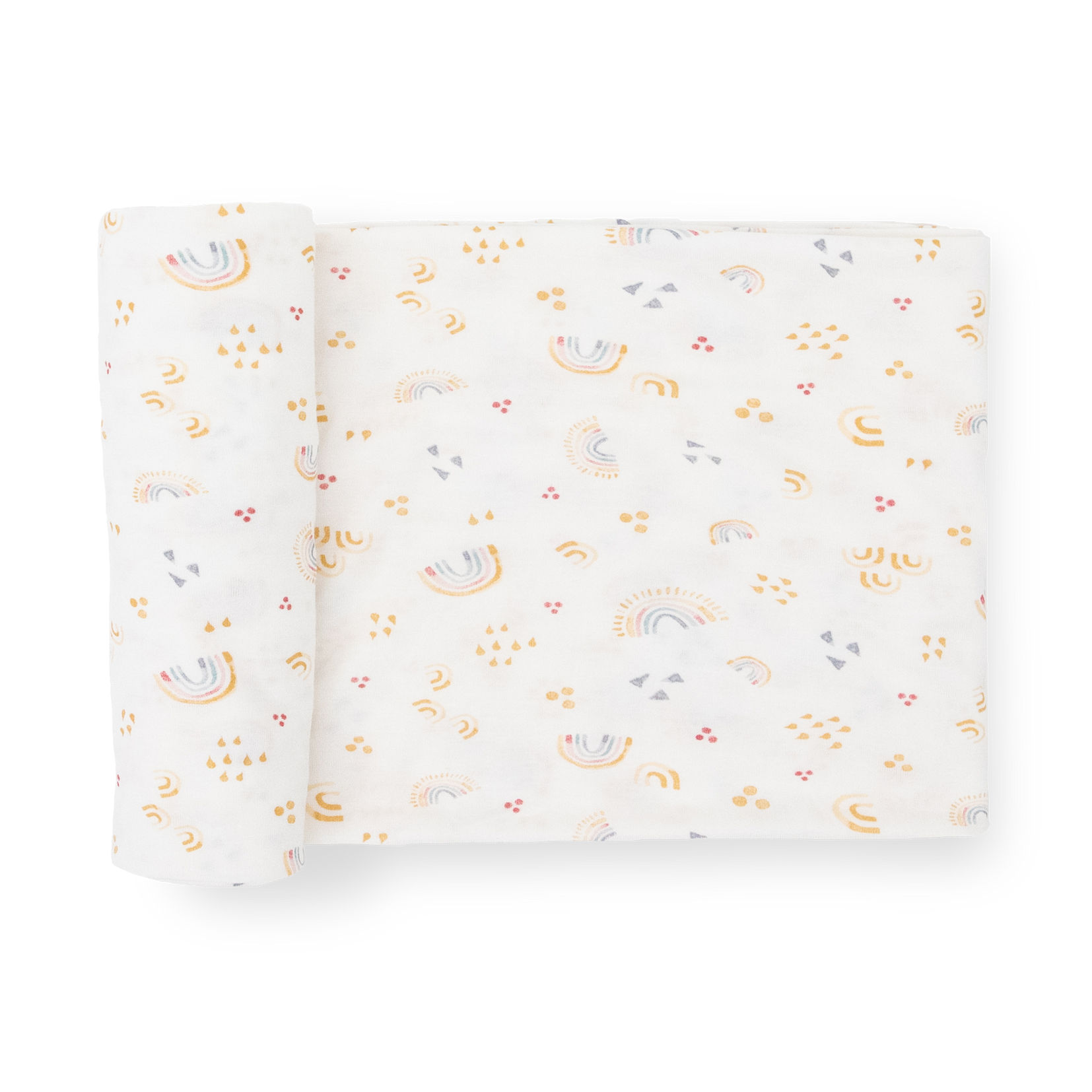 Stretch Knit Swaddle Blanket - Rainbows