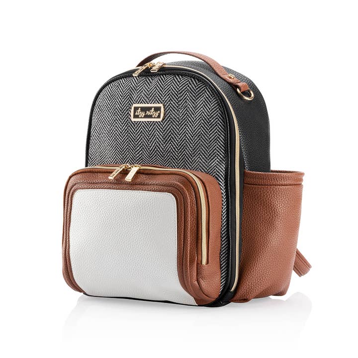 Itzy Mini Plus™ Diaper Bag Backpack - Coffee & Cream