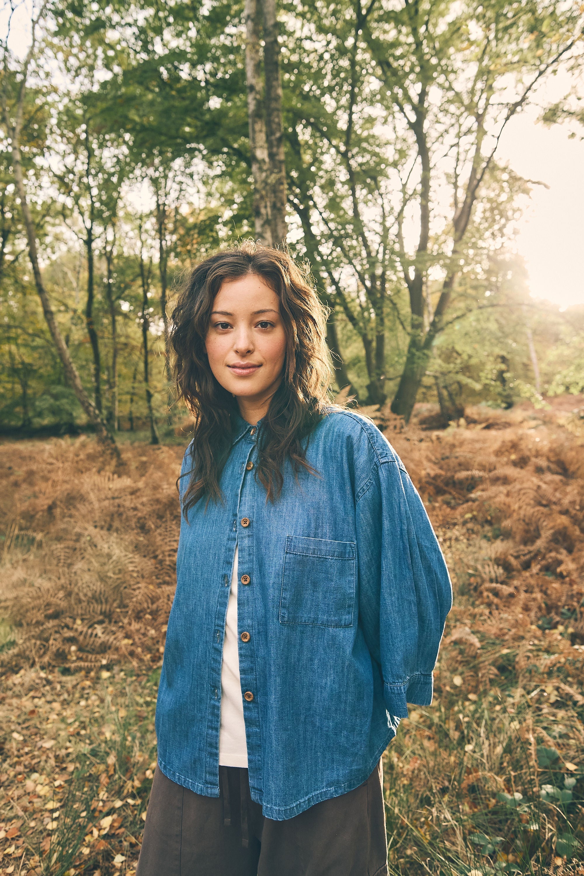 The Chambray Denim Shirt Women