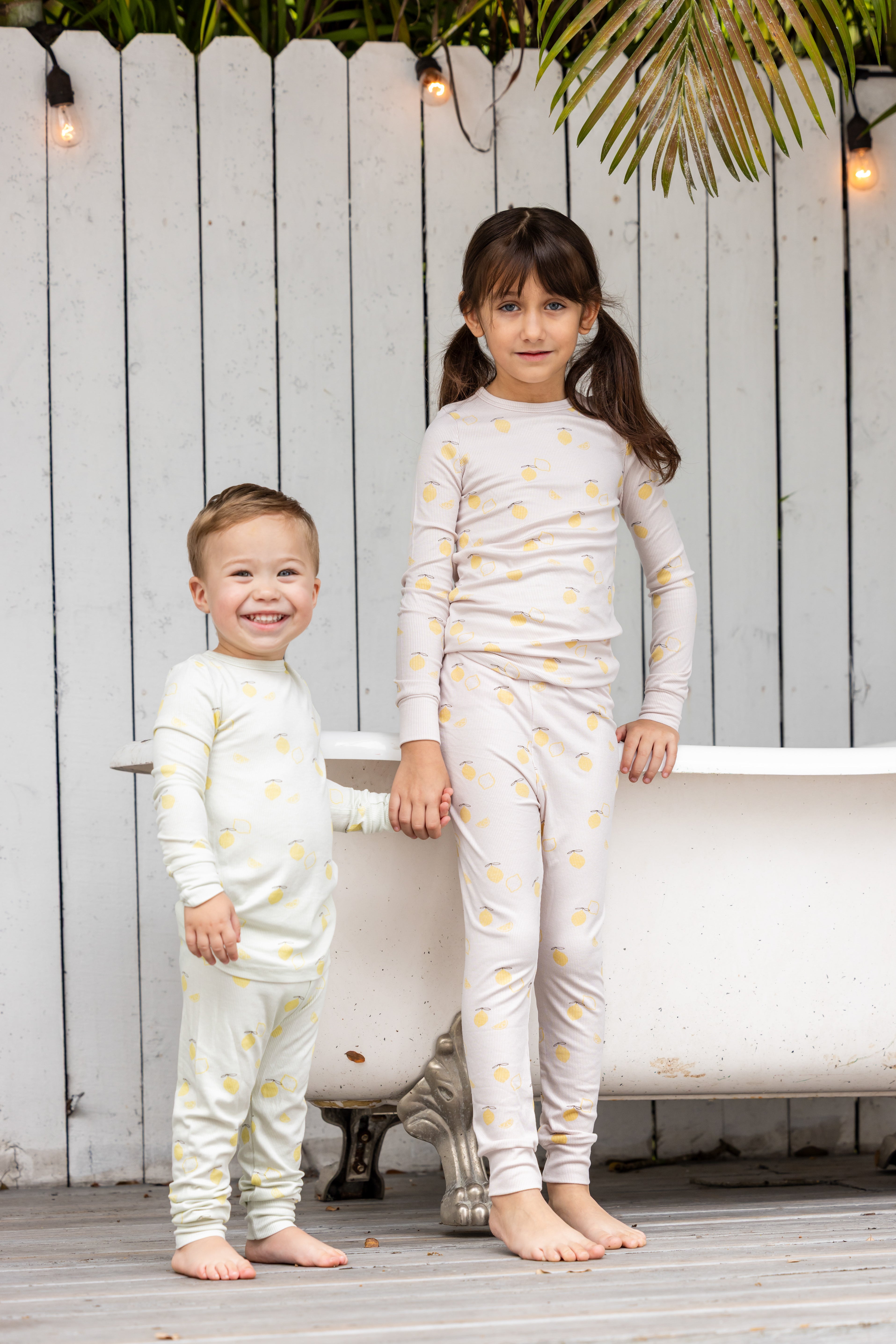 Lemon Print PJ- Mint