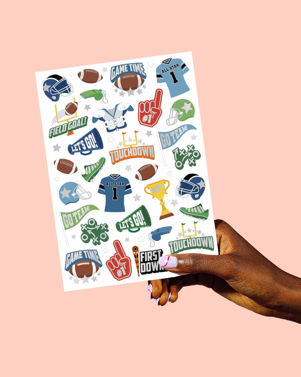 Football Tats - 60 temporary tattoos