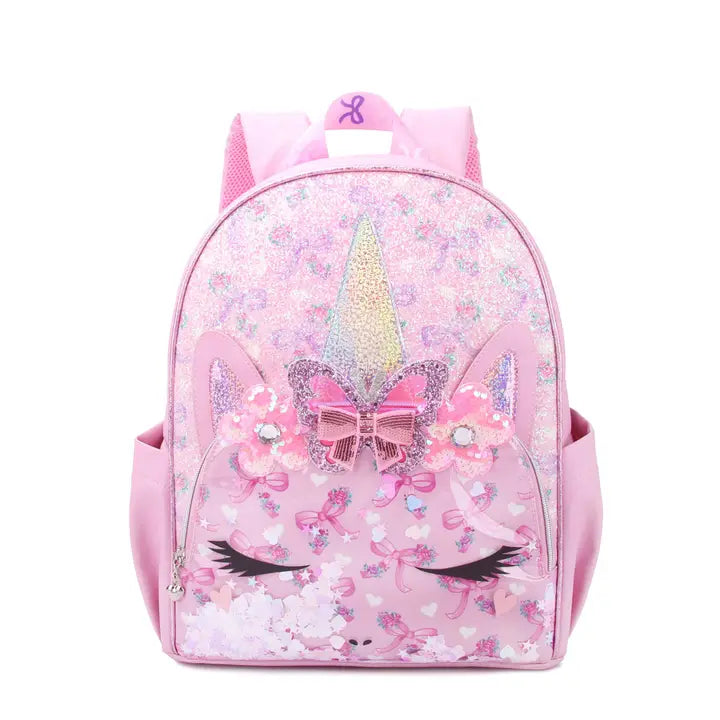 Miss Gwen Unicorn Confetti Filled Large Backpack