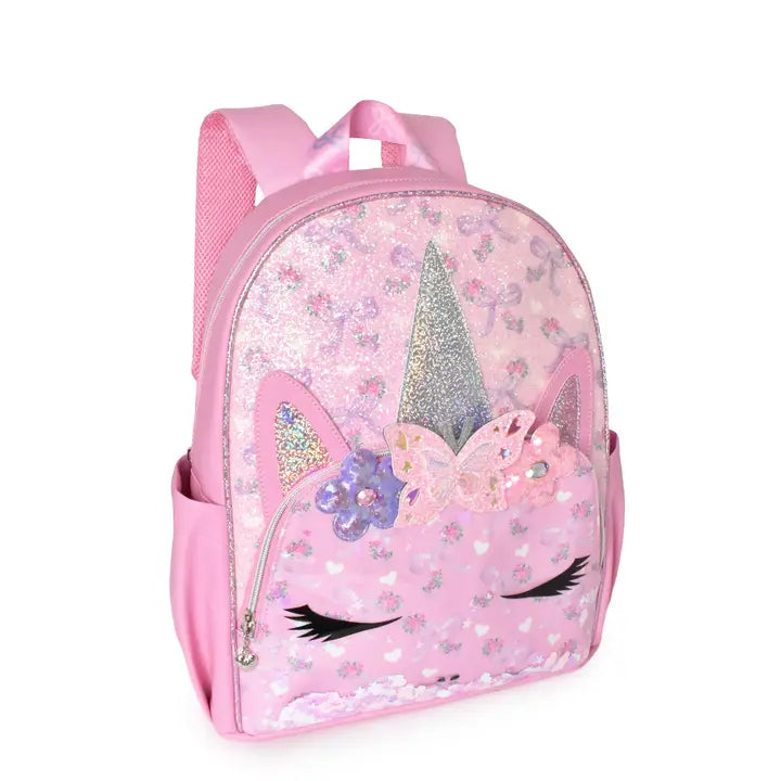 Miss Gwen Unicorn Confetti Filled Large Backpack