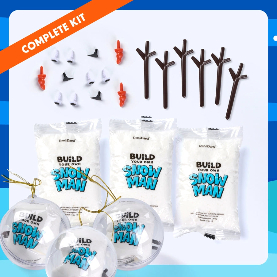 Snowman Making Kit For Kids - Build A Snow Man Craft Kits
