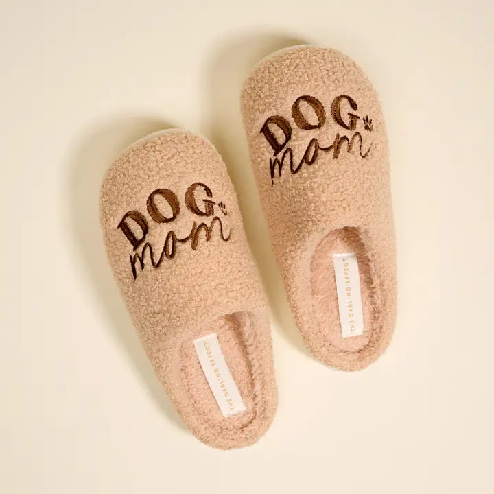 Fuzzy Slippers–Dog Mom