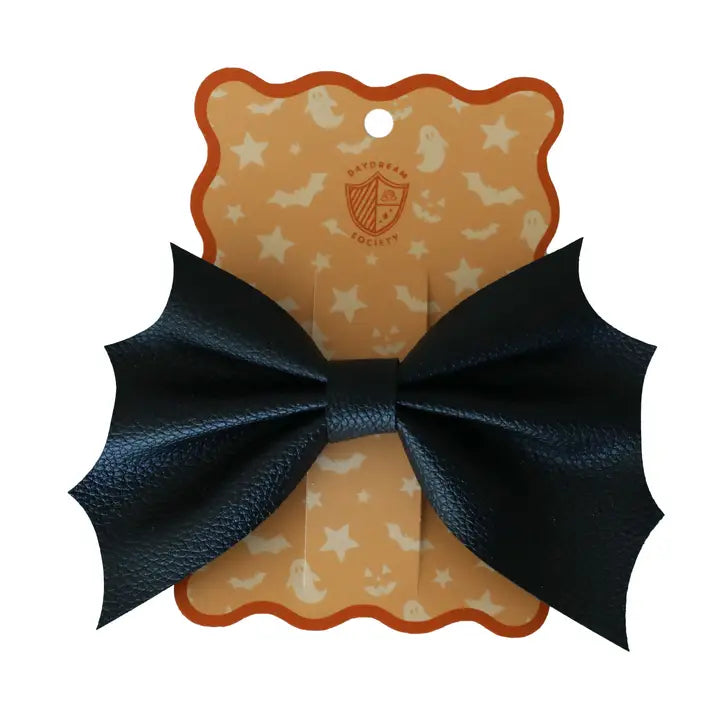 Monster Mash Bat Vegan Leather Hair Clip