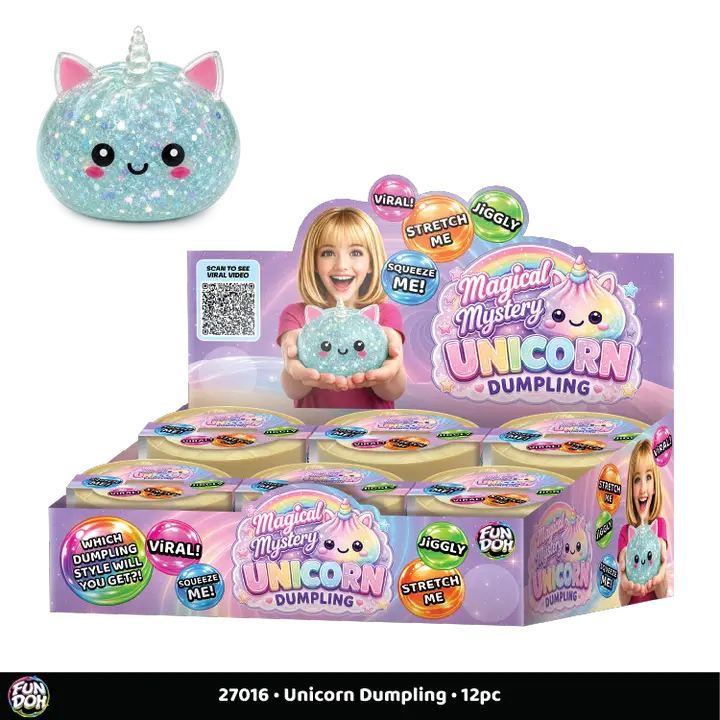 Fun Doh Unicorn Mystery Dumpling Squishy Toy - 12/Display