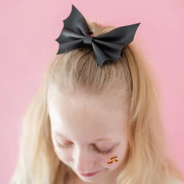 Monster Mash Bat Vegan Leather Hair Clip