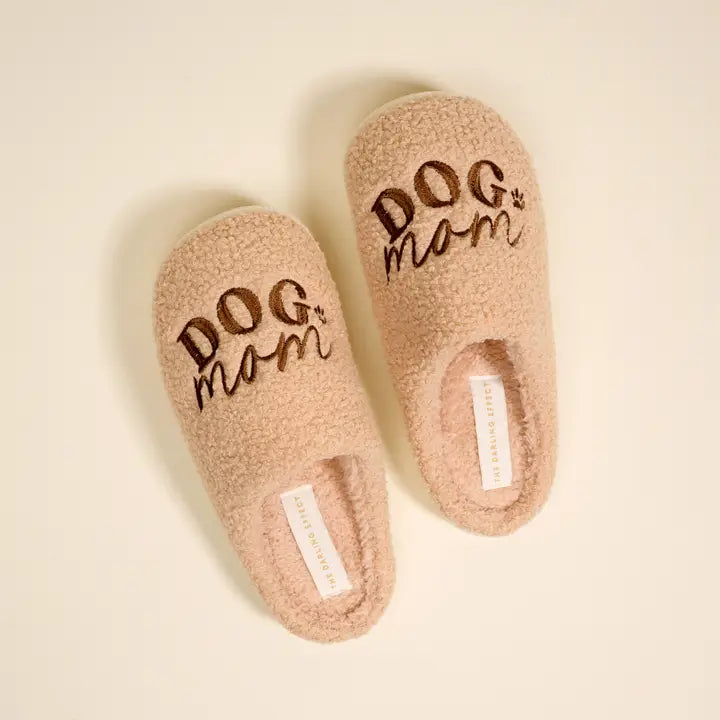 Fuzzy Slippers–Dog Mom