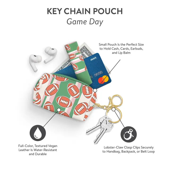 Game Day Key Chain Pouch