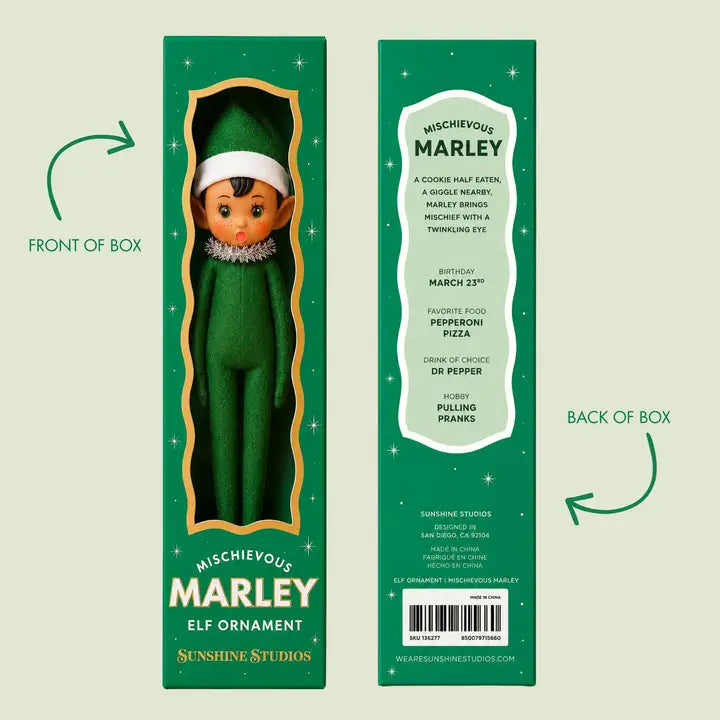 Elf Ornament | Mischievous Marley