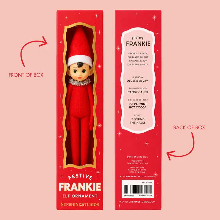 Elf Ornament | Festive Frankie