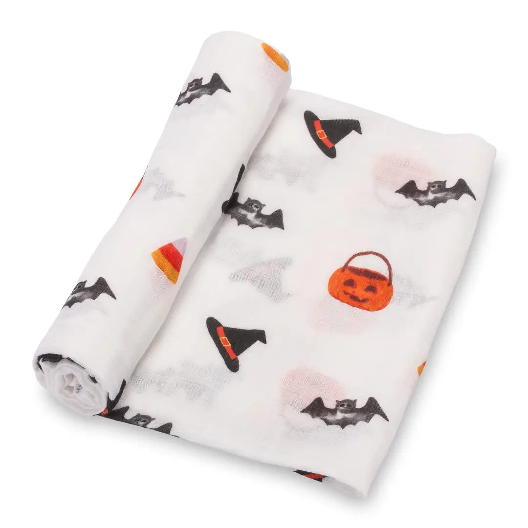 Baby Muslin Swaddle Blanket 47x47 Boo Crew