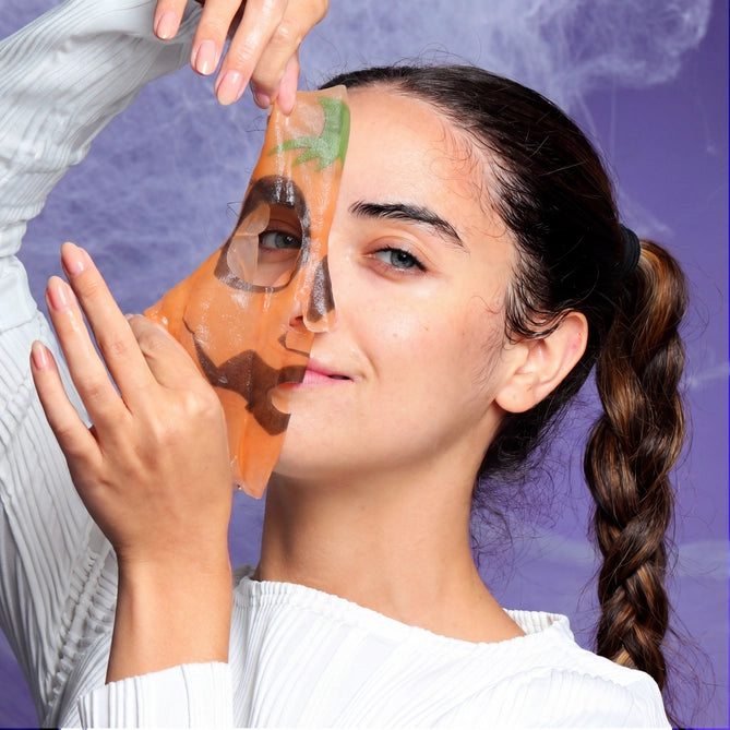 Korean Skincare Halloween Sheet Masks | Pumpkin, Ghost & Bat