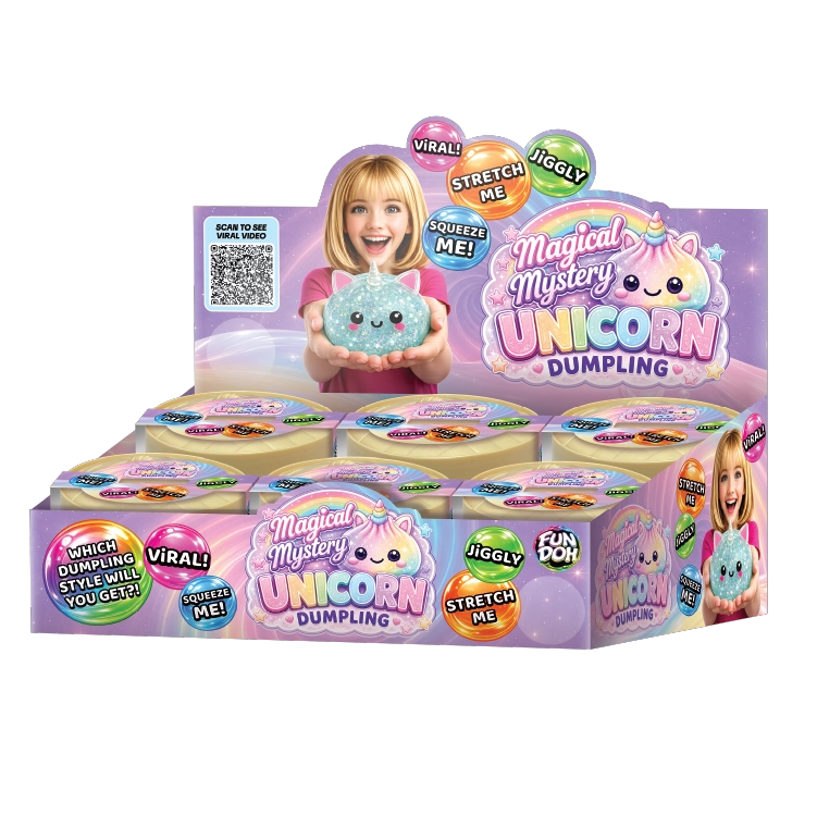 Fun Doh Unicorn Mystery Dumpling Squishy Toy - 12/Display