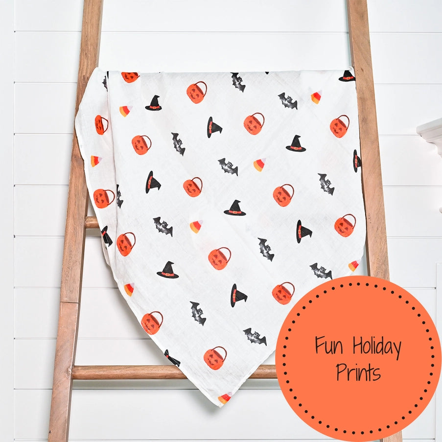 Baby Muslin Swaddle Blanket 47x47 Boo Crew