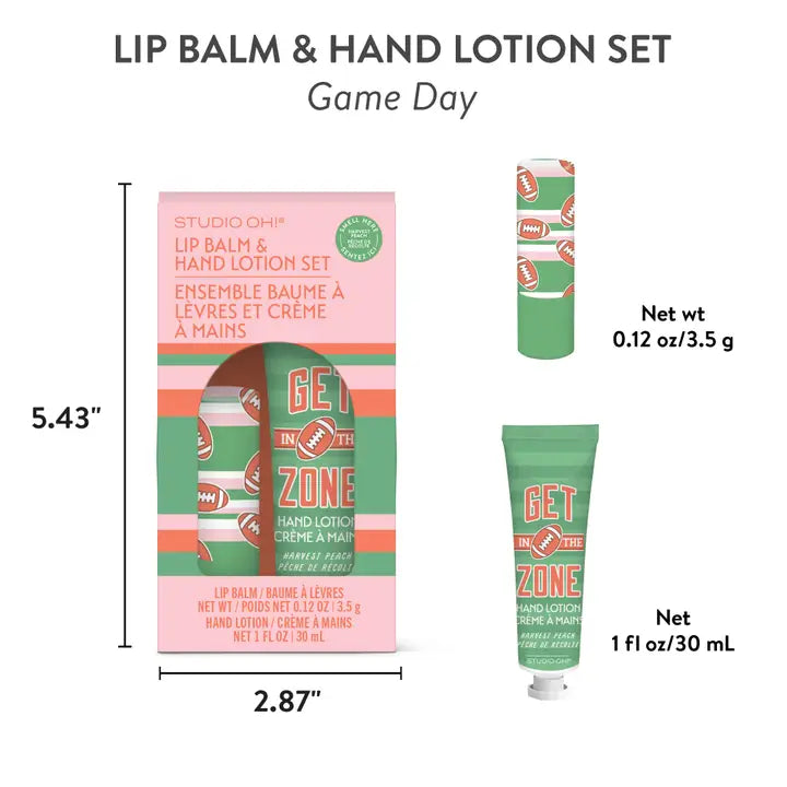 Game Day Lip Balm & Hand Lotion Set