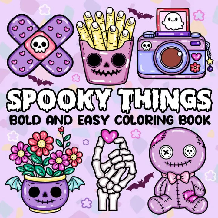 Spooky Things Bold and Easy Coloring Book