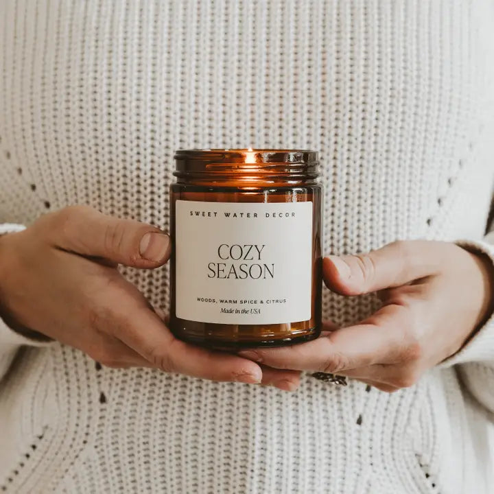 Cozy Season 9 oz Soy Candle - Christmas Decor & Gifts