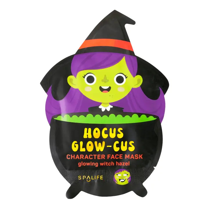 Hocus Glow-Cus Glowing Witch Halloween Face Mask
