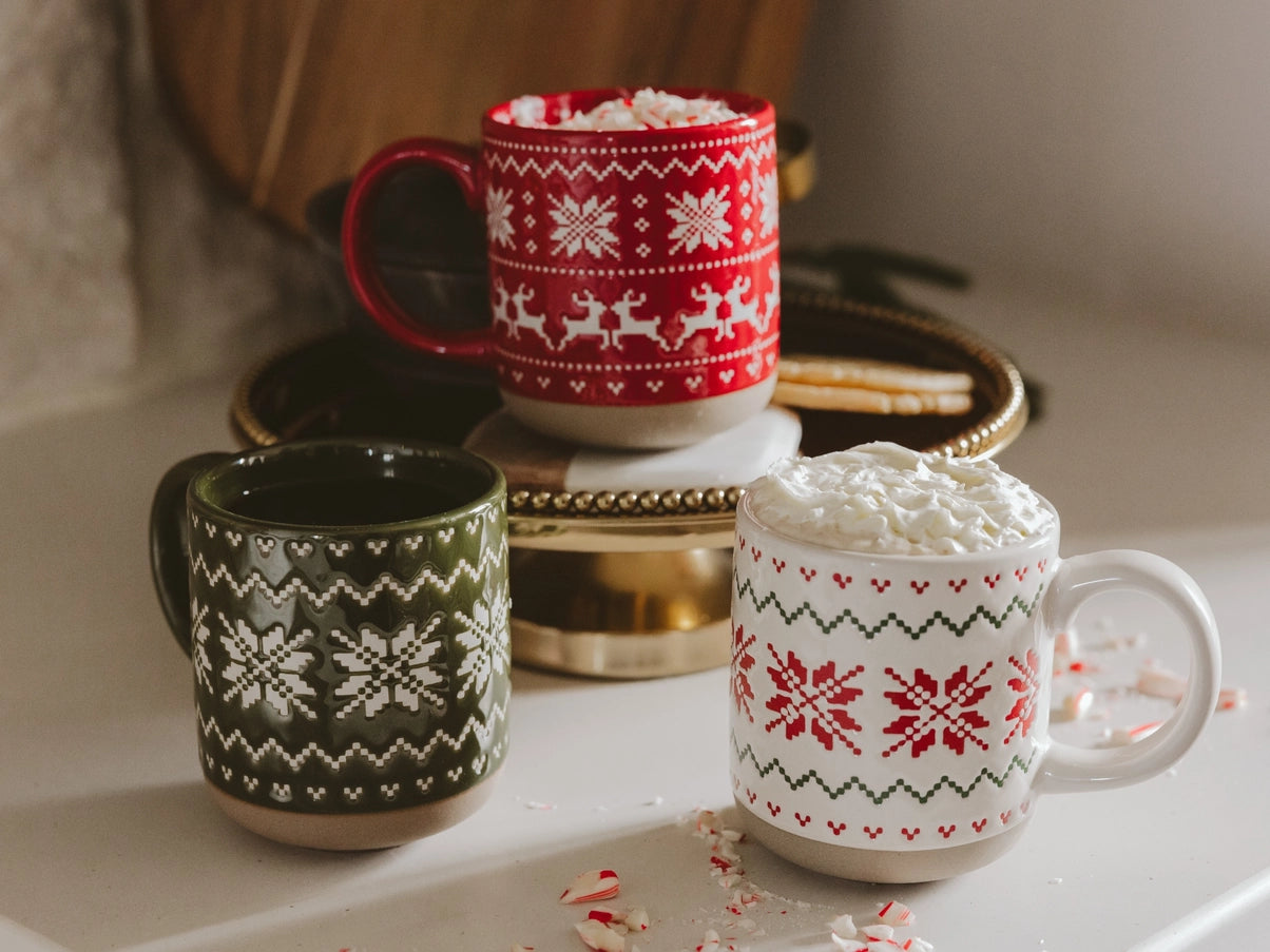 *New* Fair Isle Sweater Stoneware Coffee Mug - Gifts