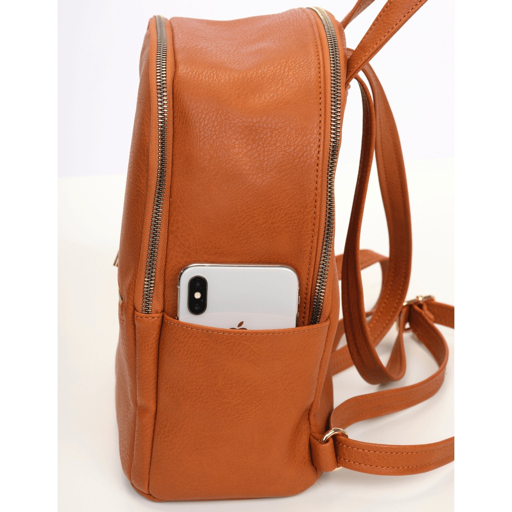 The Sleepy Panda Mini - Vegan Leather Mini Backpack
