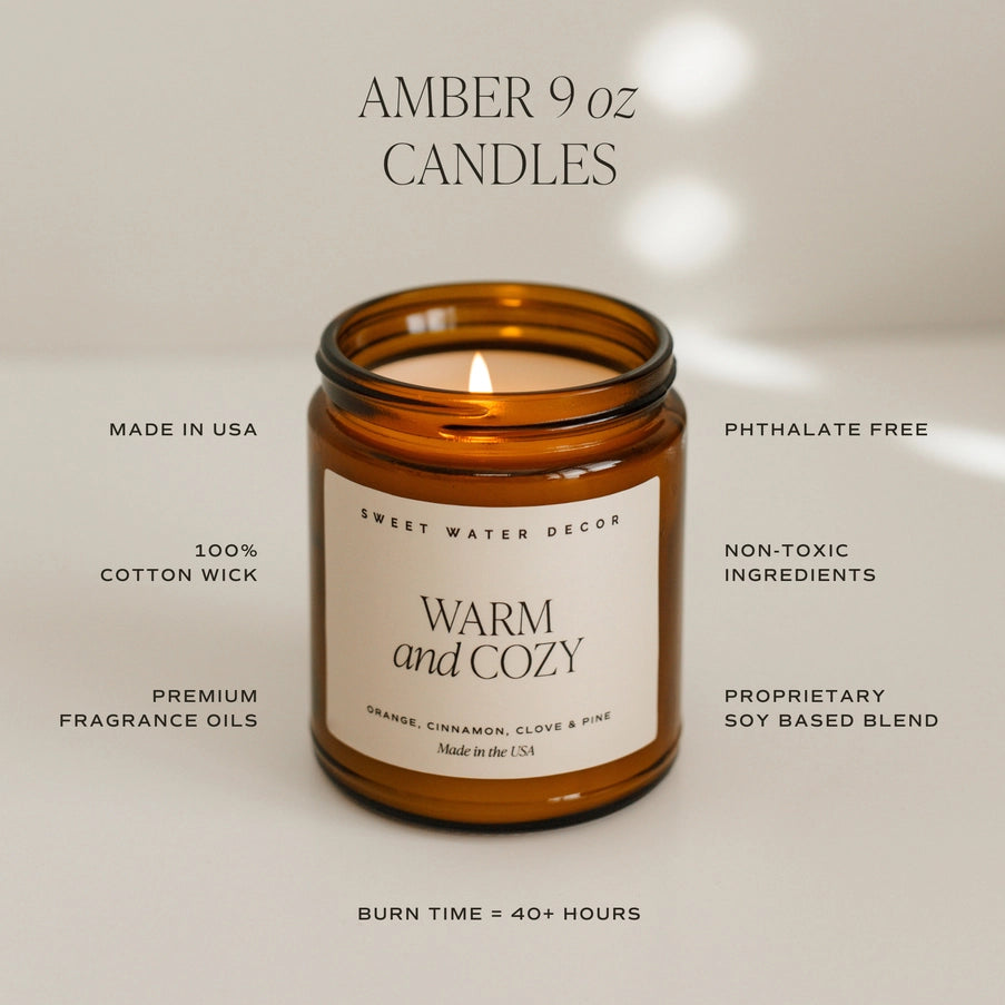 Cozy Season 9 oz Soy Candle - Christmas Decor & Gifts