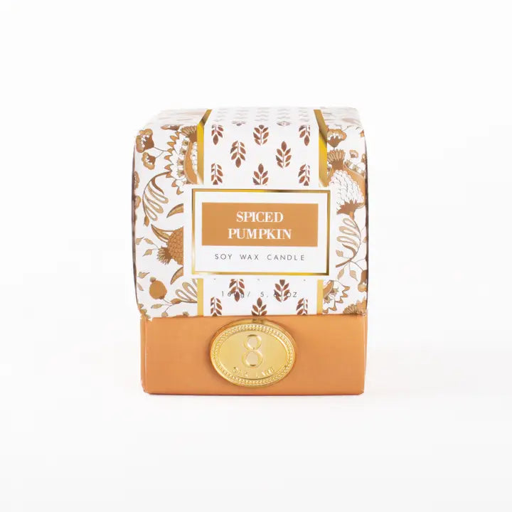 Spiced Pumpkin Soy Wax Candle, 5.6 oz Boxed