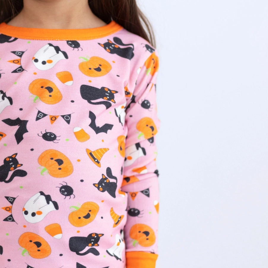 Boo To You! Pink Long Pajamas