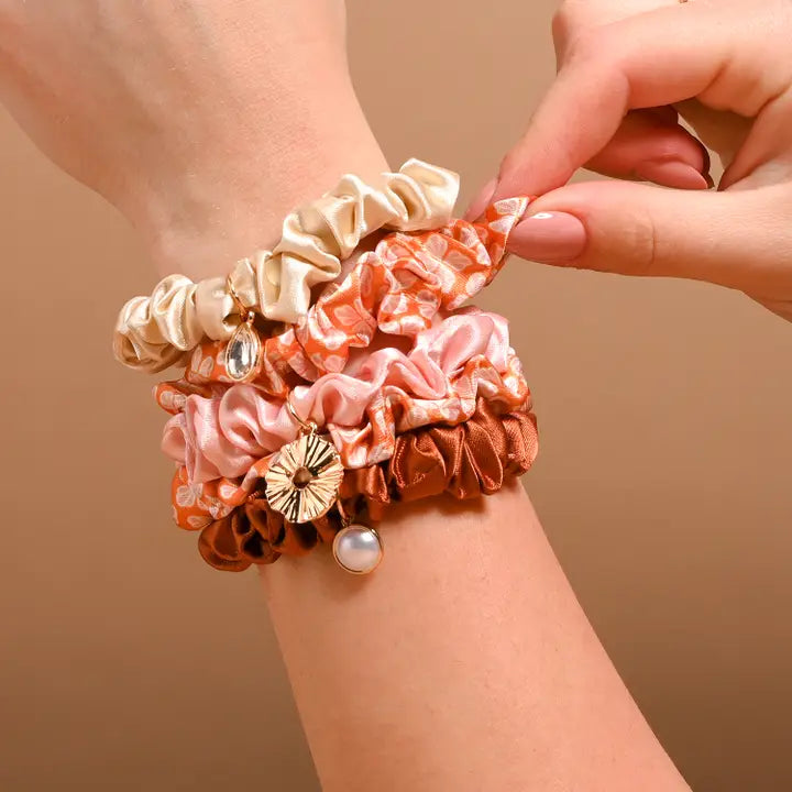 Scrunchie Charm Set-Sienna Spice
