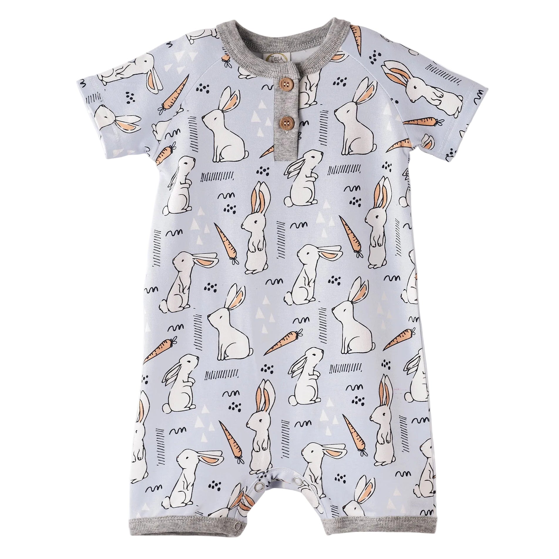 Cottontail Crew Bamboo Easter Shorty Romper for Baby Boys