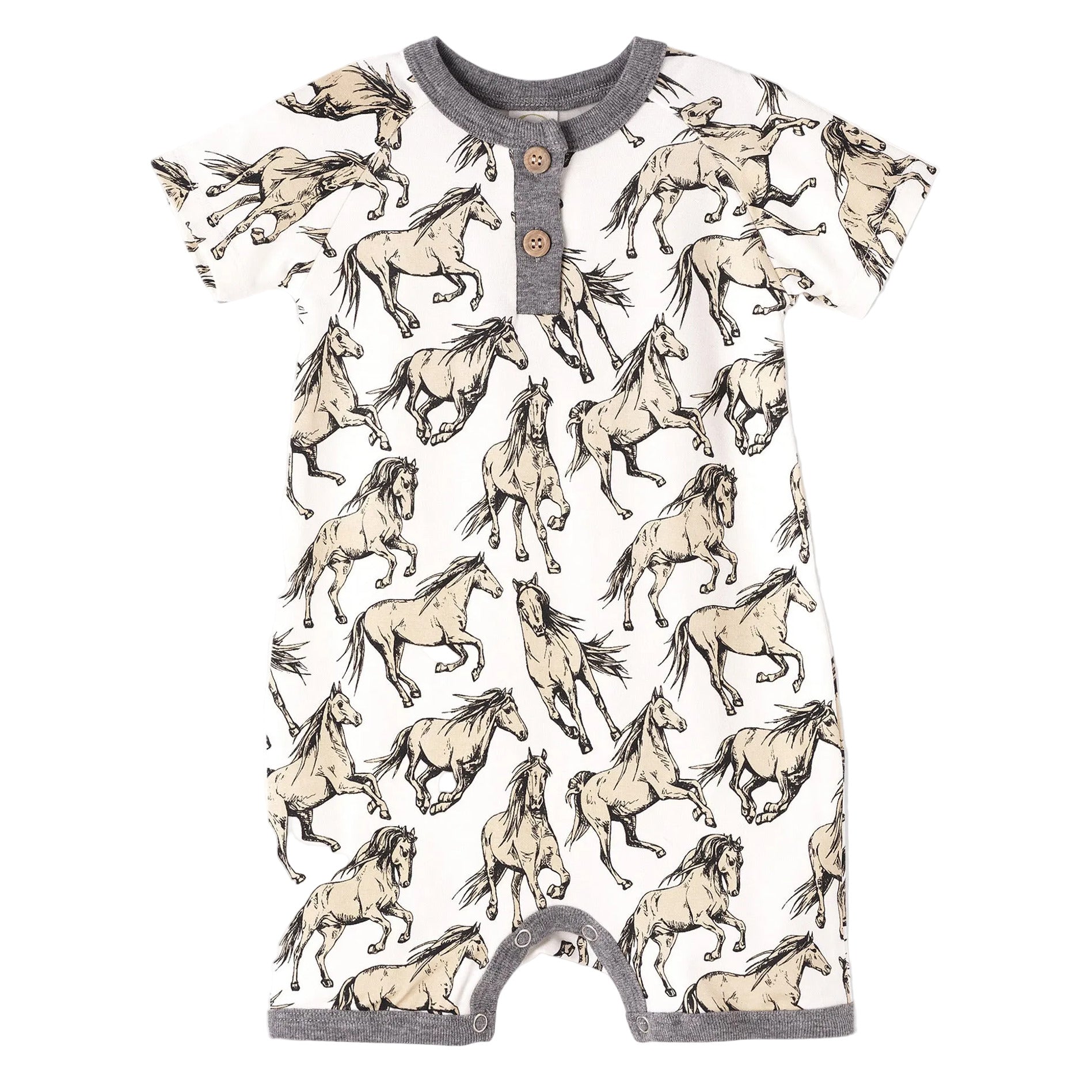 Wild Horses Bamboo Short Romper
