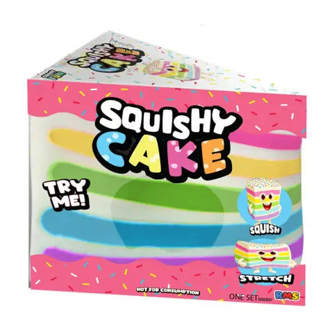 Rms Smushmart Giant Rainbow Cake Slice Squishy 1pc