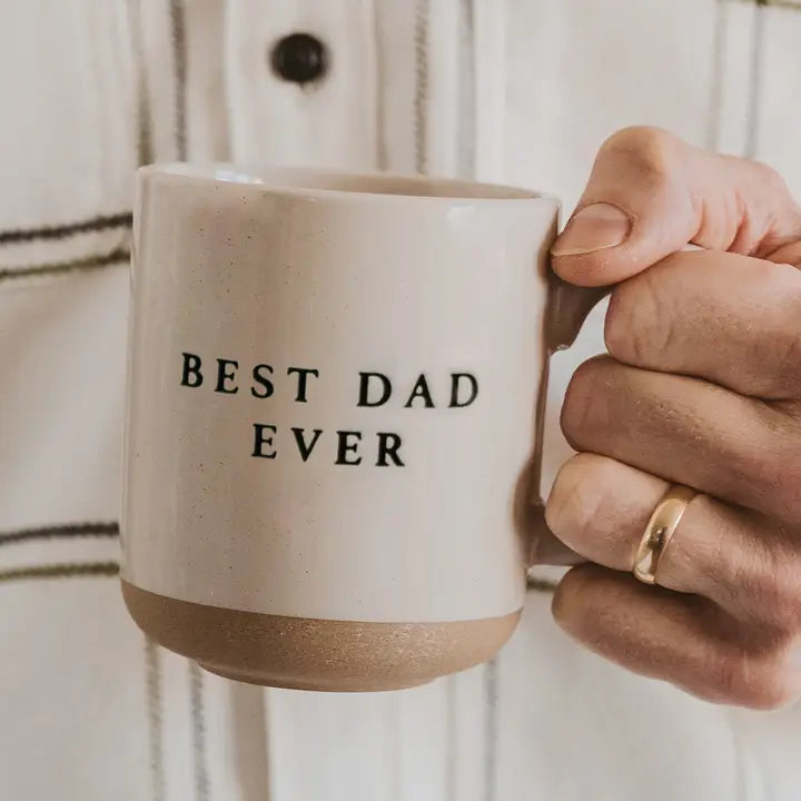 Best Dad Ever Stoneware Coffee Mug - Father's Day Gifts