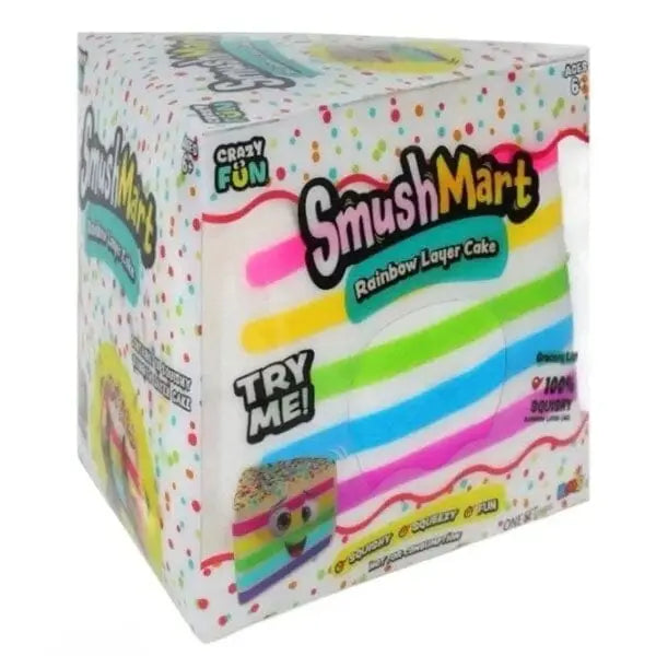 Rms Smushmart Giant Rainbow Cake Slice Squishy 1pc