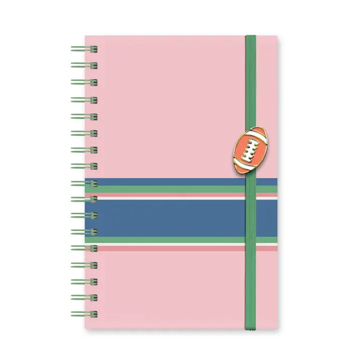 Game Day Medium Spiral Notebook with Enamel Charm