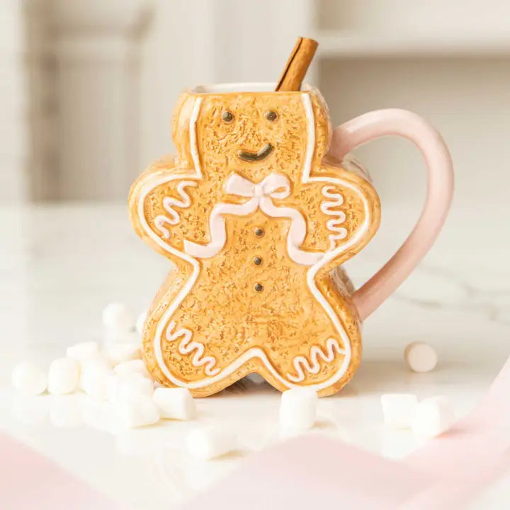 Gingerbread Man Ceramic Coffee Mug, 8oz