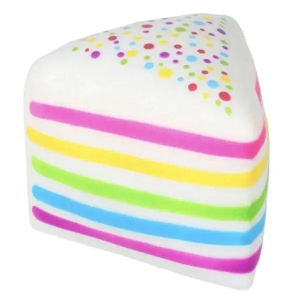 Rms Smushmart Giant Rainbow Cake Slice Squishy 1pc
