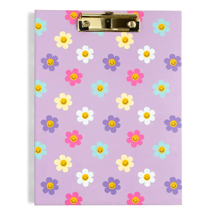 Happy Daisy Clipfolio with Lined Notepad