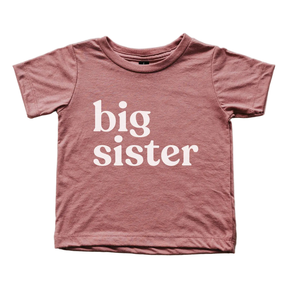 Mauve Big Sister Kids Tee