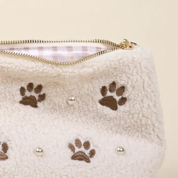 Teddy Pouch–Paws & Pearls
