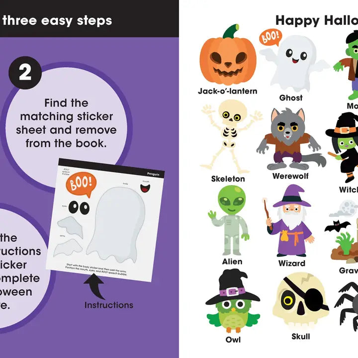 First Sticker Art: Happy Halloween