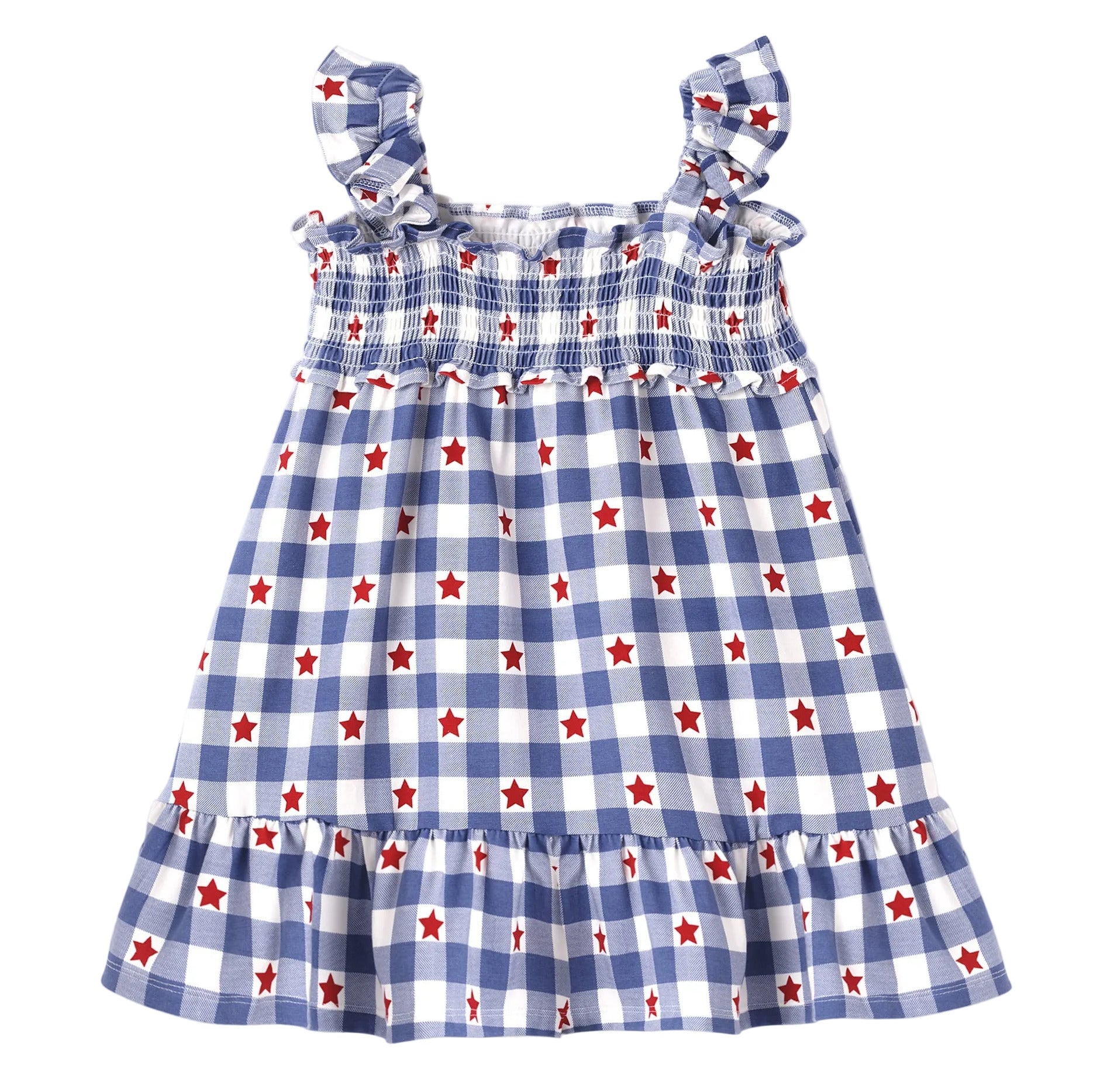 Americana Bamboo Smocked Dress - 4th of July