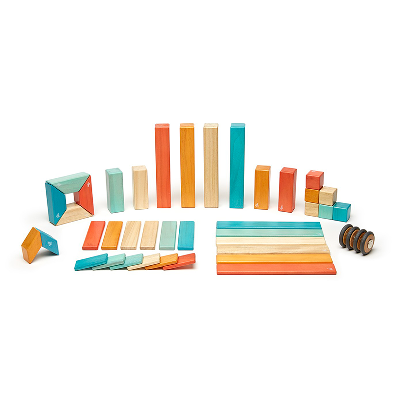 42-Piece Set <br>Magnetic Wooden Blocks <br>Tegu Classics