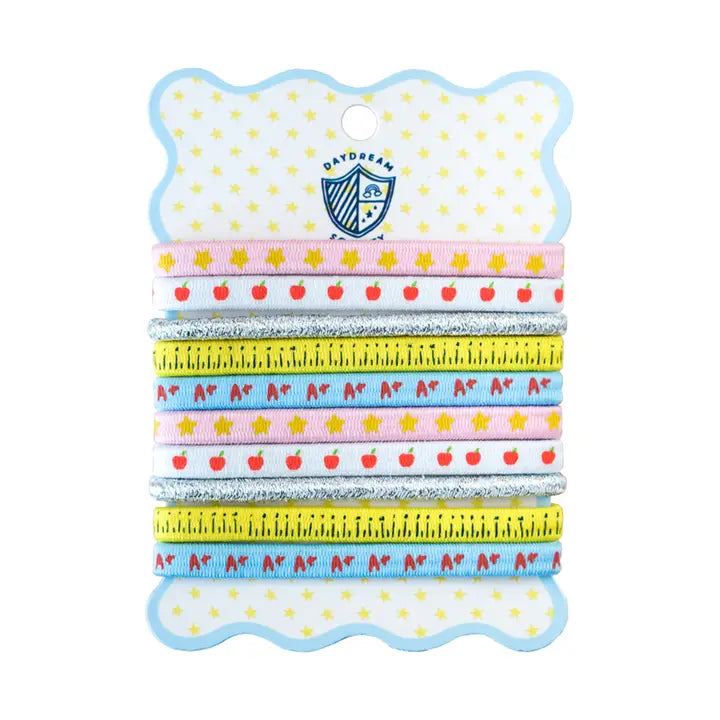 Smarty Pants Printed Pack of 10 Hair Tie Set