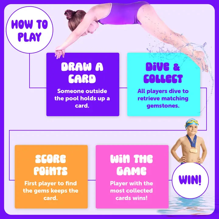 Pool Gem Hunt Diving Game For Kids - Pool Toys