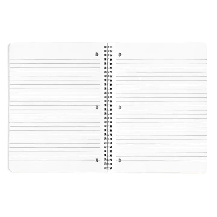 Bloom & Believe Floral Stripes Spiral Notebook