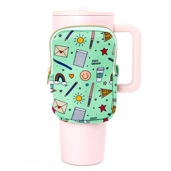 School Doodles Tumbler Fanny Pack