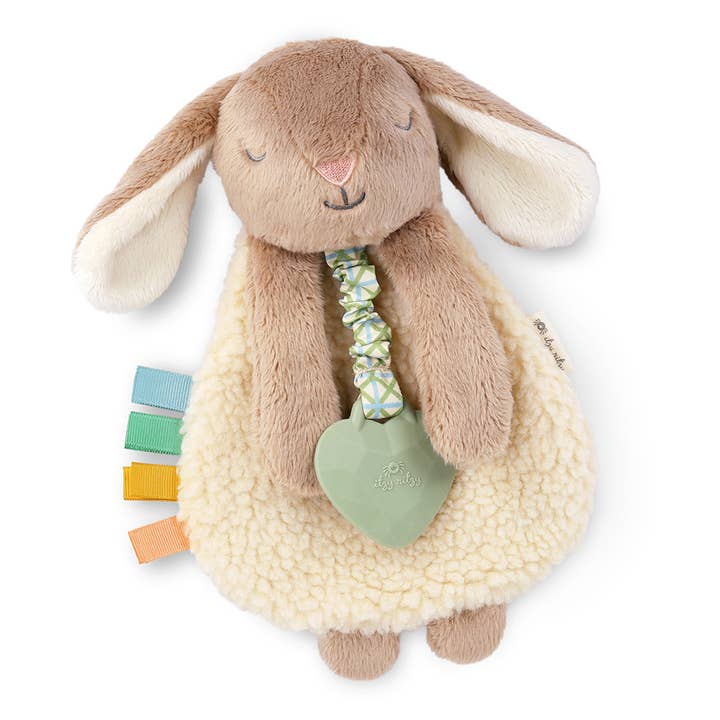 Itzy Lovey™ Plush and Teether Toy - Taupe Bunny