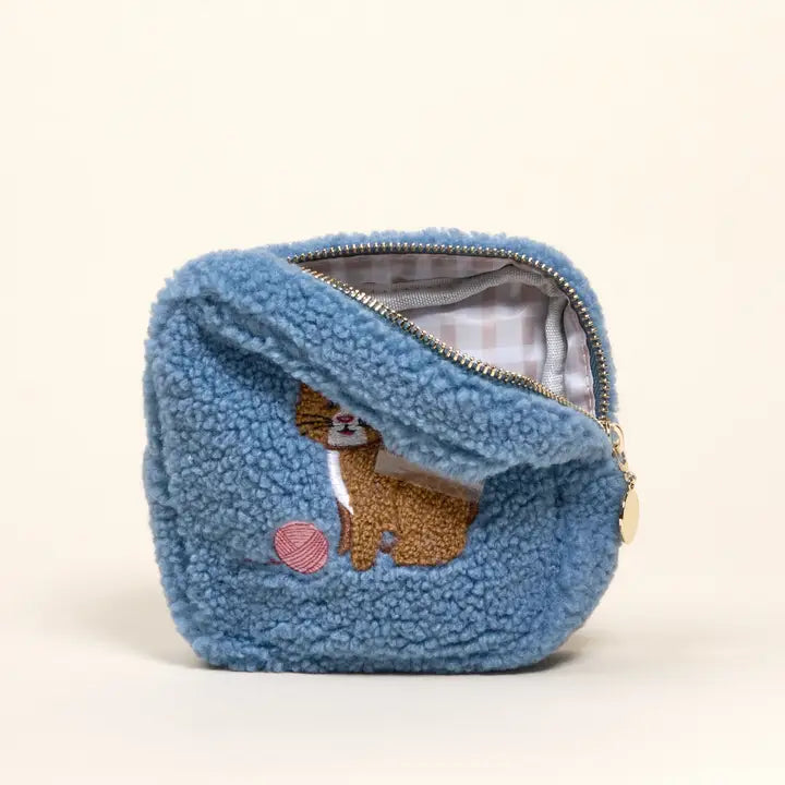 Teddy Pouch–Square Kitty Corner